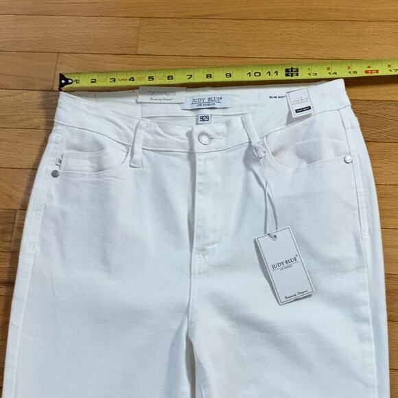 Judy Blue White High Waisted Bootcut Jeans NWT size 9/29 - Picture 5 of 8
